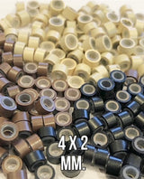 Micro-rings 4 x 2 mm (Skinny Weft)
