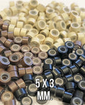 Micro-rings 5 x 3 mm (Machine Weft / Weave)