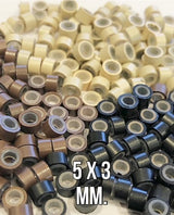 Micro-rings 5 x 3 mm (Machine Weft / Weave)